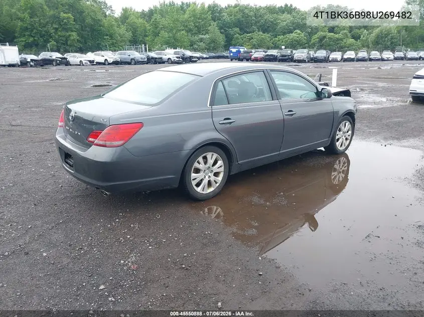 2008 Toyota Avalon Xls VIN: 4T1BK36B98U269482 Lot: 45550888