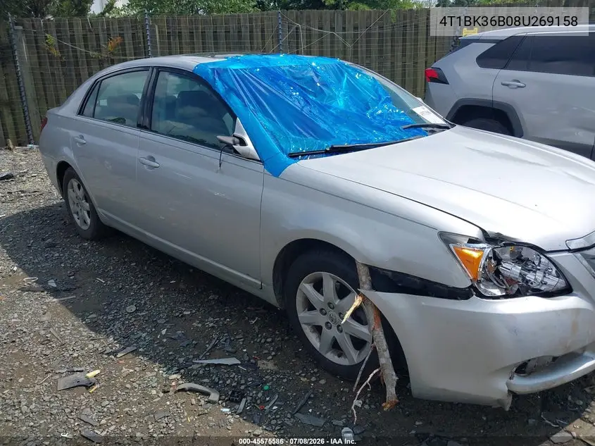 2008 Toyota Avalon Xl VIN: 4T1BK36B08U269158 Lot: 45575586