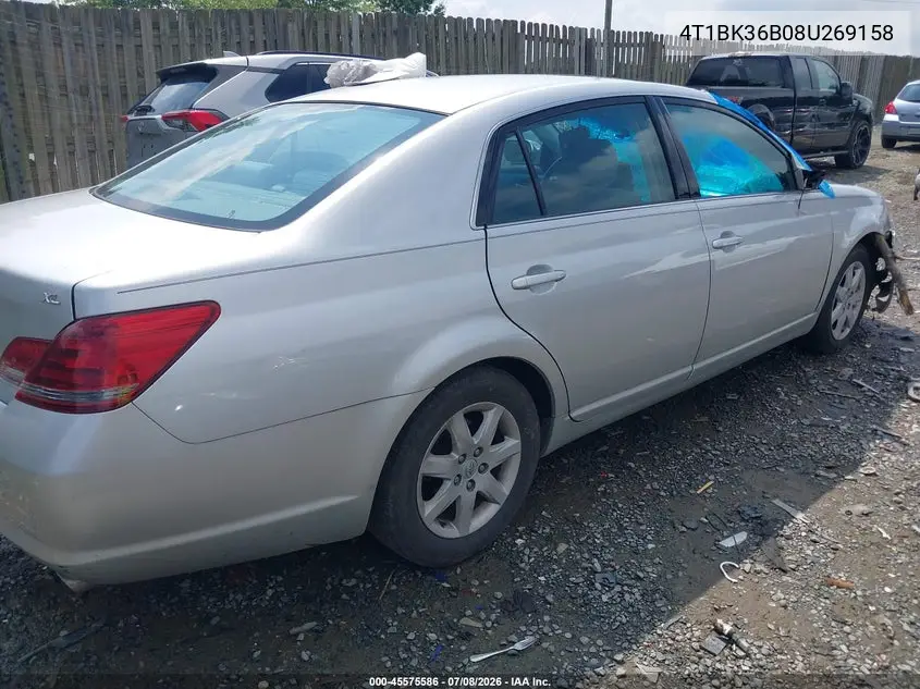 2008 Toyota Avalon Xl VIN: 4T1BK36B08U269158 Lot: 45575586