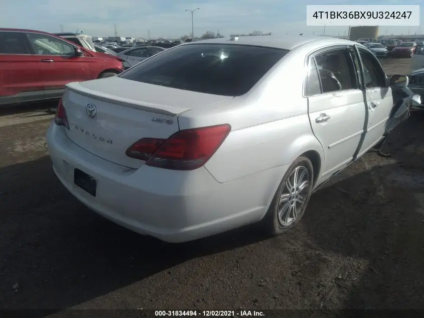 4T1BK36BX9U324247 2009 Toyota Avalon Limited