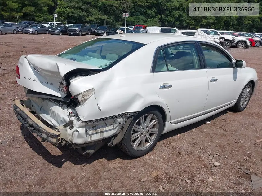 2009 Toyota Avalon Limited VIN: 4T1BK36BX9U336950 Lot: 45568450