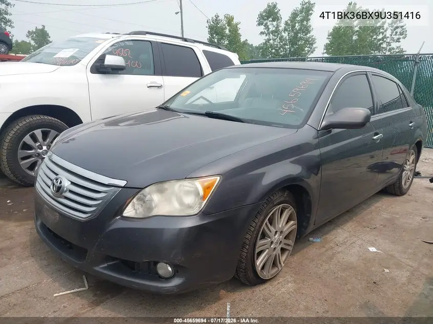 2009 Toyota Avalon Limited VIN: 4T1BK36BX9U351416 Lot: 45659694