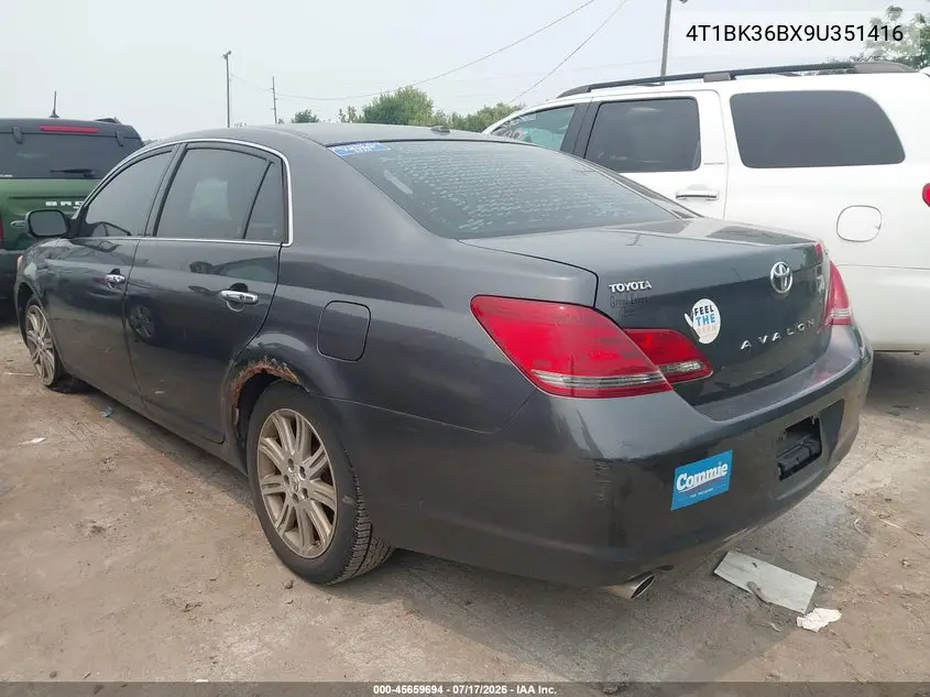 2009 Toyota Avalon Limited VIN: 4T1BK36BX9U351416 Lot: 45659694