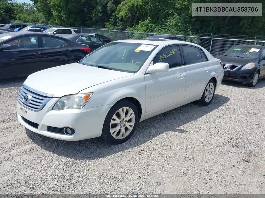 2010 Toyota Avalon Xls VIN: 4T1BK3DB0AU358706 Lot: 45556569