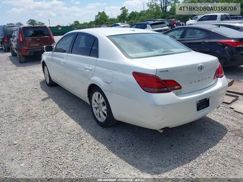 2010 Toyota Avalon Xls VIN: 4T1BK3DB0AU358706 Lot: 45556569