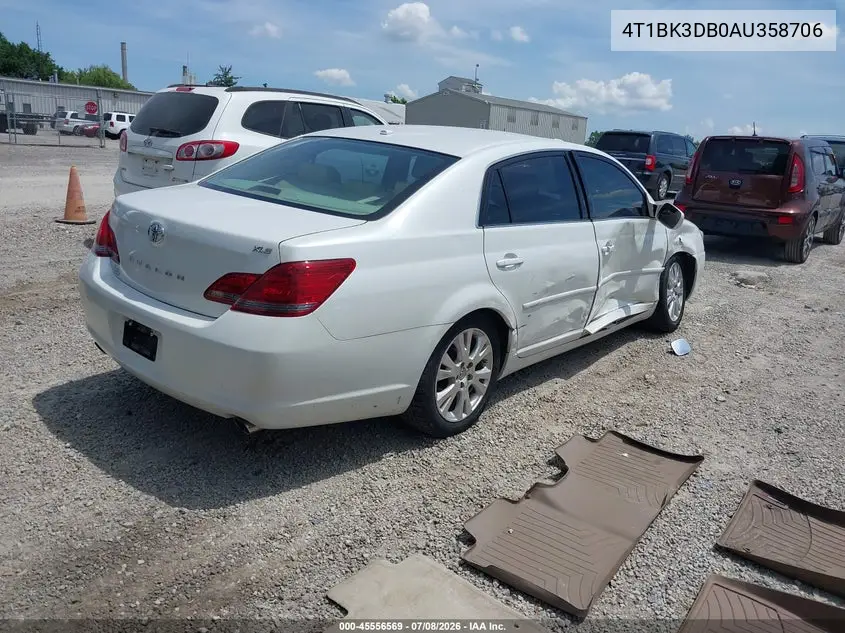 2010 Toyota Avalon Xls VIN: 4T1BK3DB0AU358706 Lot: 45556569