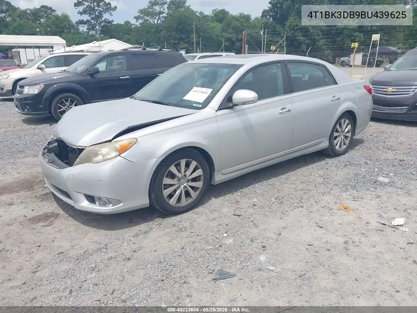 2011 Toyota Avalon Limited VIN: 4T1BK3DB9BU439625 Lot: 45223604