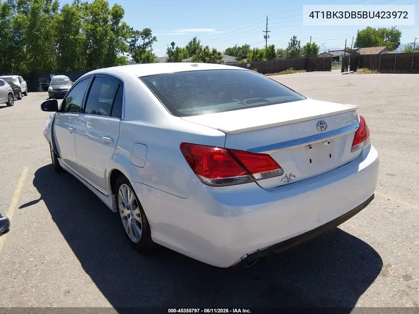 2011 Toyota Avalon VIN: 4T1BK3DB5BU423972 Lot: 45355797