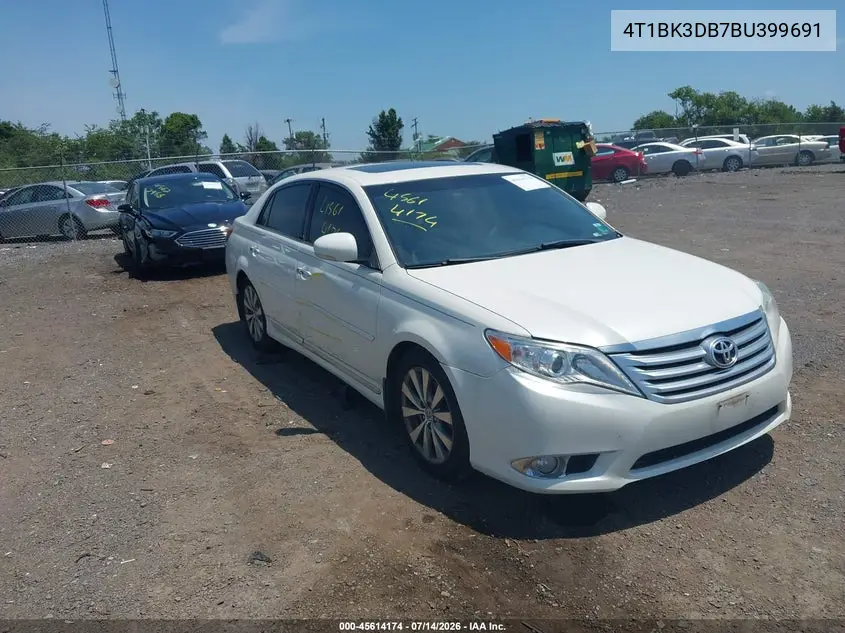 2011 Toyota Avalon Limited VIN: 4T1BK3DB7BU399691 Lot: 45614174