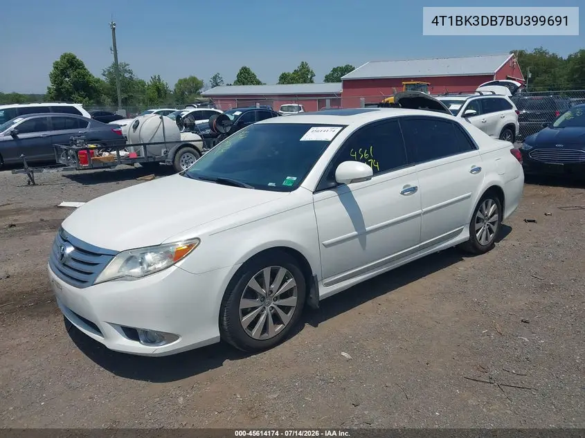 2011 Toyota Avalon Limited VIN: 4T1BK3DB7BU399691 Lot: 45614174