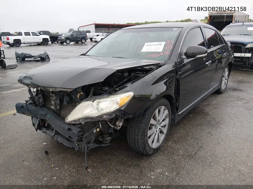 2011 Toyota Avalon Limited VIN: 4T1BK3DB2BU421158 Lot: 45622458