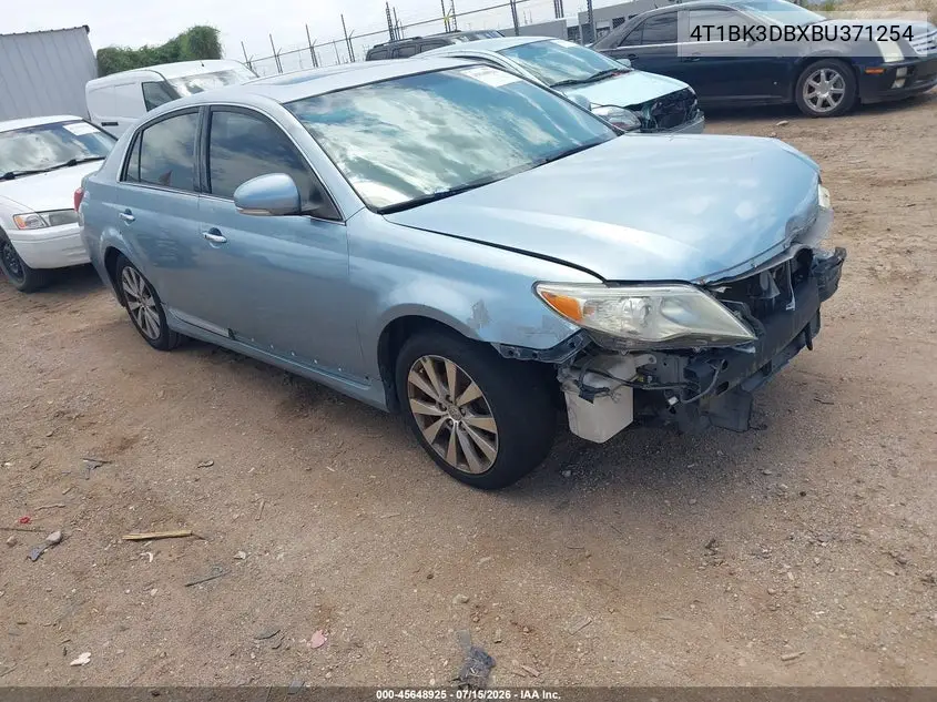 2011 Toyota Avalon Limited VIN: 4T1BK3DBXBU371254 Lot: 45648925