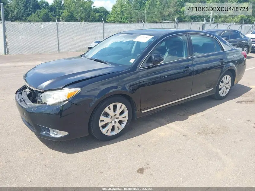 2012 Toyota Avalon VIN: 4T1BK3DBXCU448724 Lot: 45263853