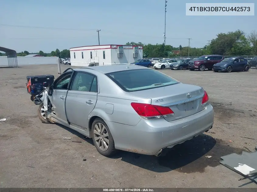 2012 Toyota Avalon Limited VIN: 4T1BK3DB7CU442573 Lot: 45610876