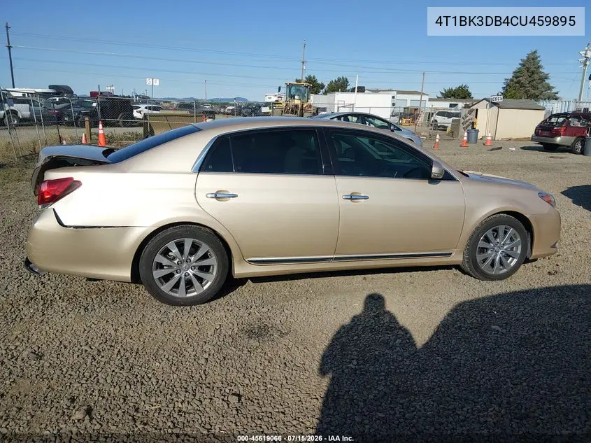 2012 Toyota Avalon Limited VIN: 4T1BK3DB4CU459895 Lot: 45619066