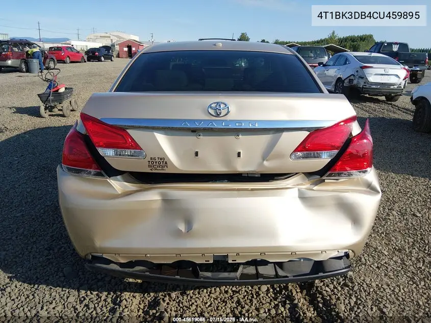 2012 Toyota Avalon Limited VIN: 4T1BK3DB4CU459895 Lot: 45619066