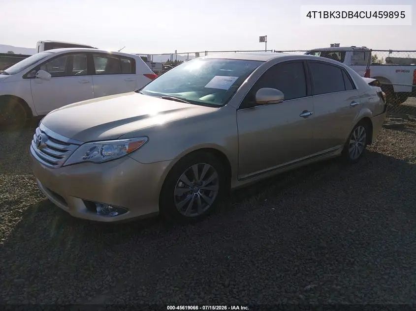 2012 Toyota Avalon Limited VIN: 4T1BK3DB4CU459895 Lot: 45619066