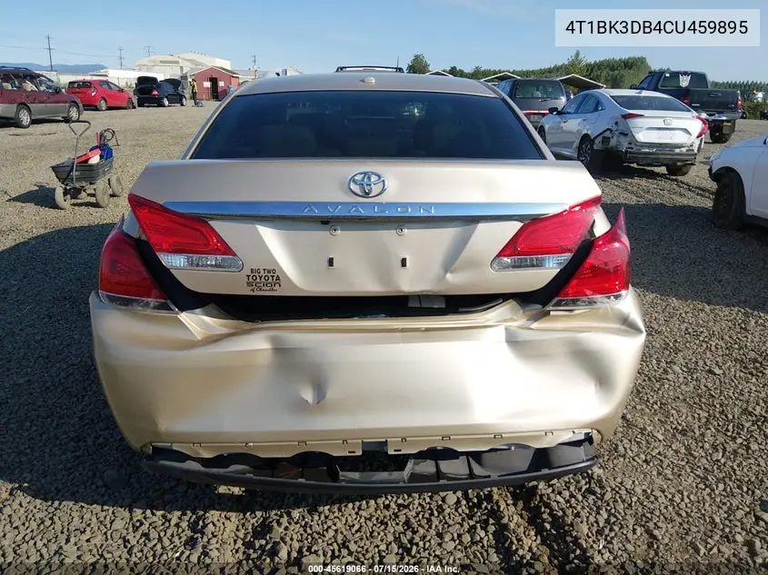 2012 Toyota Avalon Limited VIN: 4T1BK3DB4CU459895 Lot: 45619066