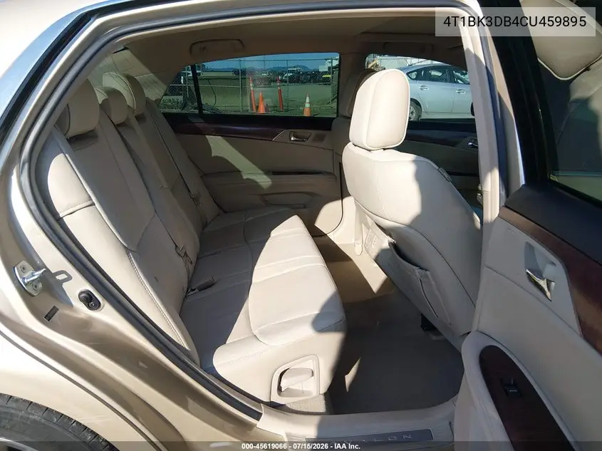2012 Toyota Avalon Limited VIN: 4T1BK3DB4CU459895 Lot: 45619066