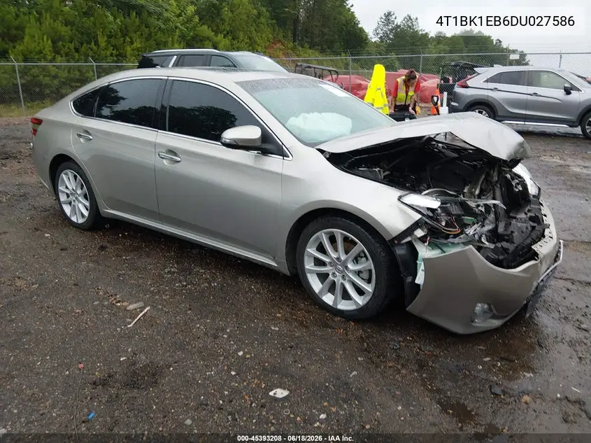 2013 Toyota Avalon Limited VIN: 4T1BK1EB6DU027586 Lot: 45393208