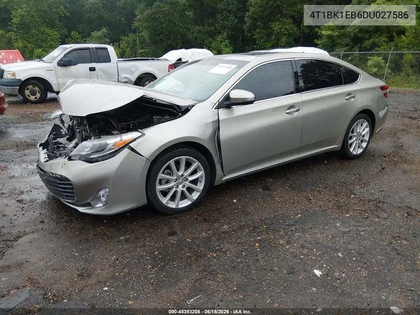 2013 Toyota Avalon Limited VIN: 4T1BK1EB6DU027586 Lot: 45393208
