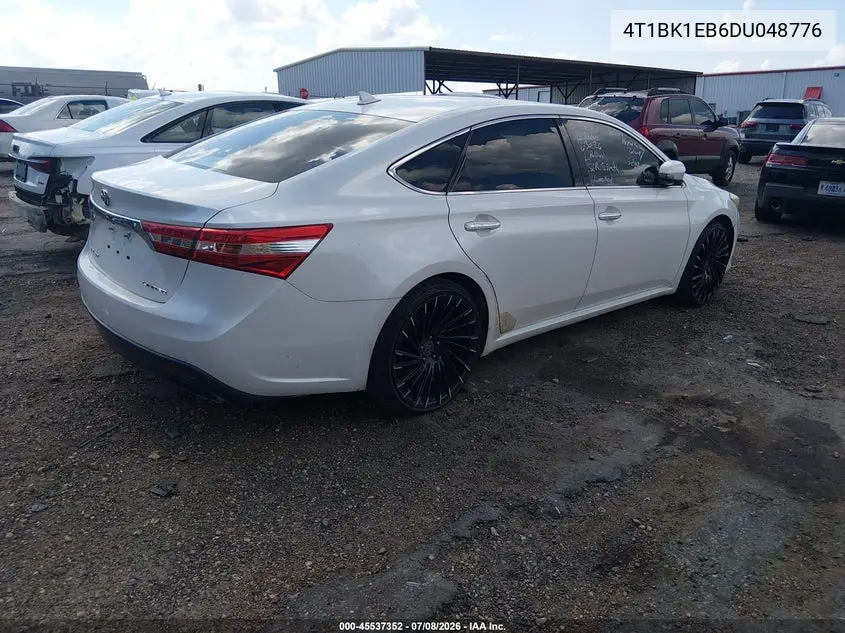 2013 Toyota Avalon Limited VIN: 4T1BK1EB6DU048776 Lot: 45537352