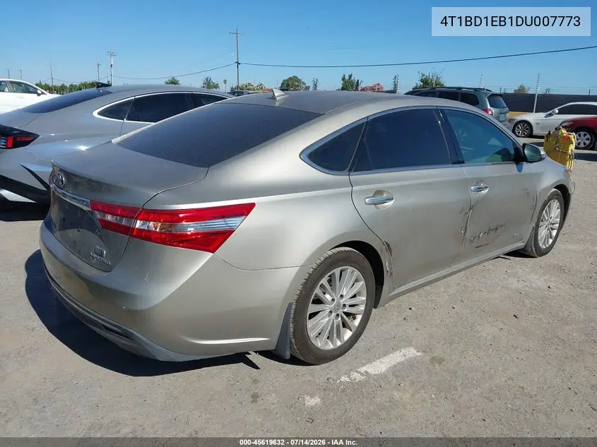 2013 Toyota Avalon Hybrid Limited VIN: 4T1BD1EB1DU007773 Lot: 45619632
