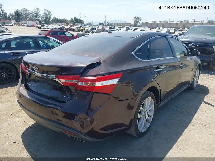 2013 Toyota Avalon Xle Touring VIN: 4T1BK1EB8DU050240 Lot: 45664469