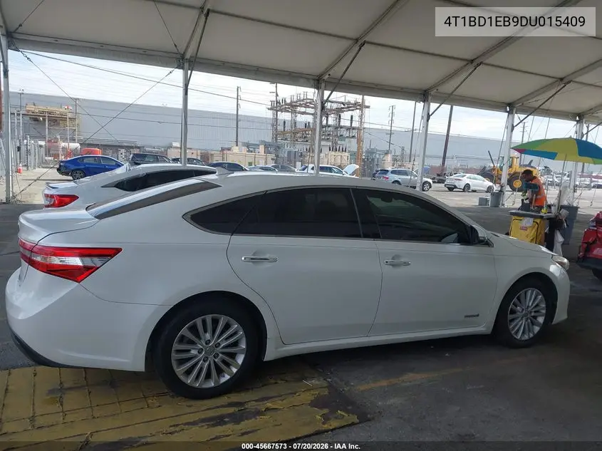 2013 Toyota Avalon Hybrid Limited VIN: 4T1BD1EB9DU015409 Lot: 45667573