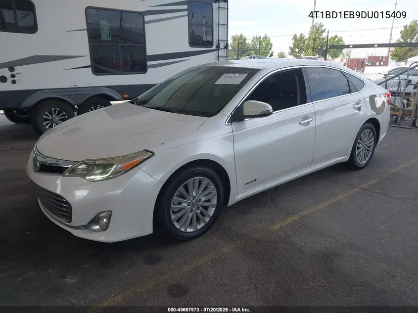 2013 Toyota Avalon Hybrid Limited VIN: 4T1BD1EB9DU015409 Lot: 45667573