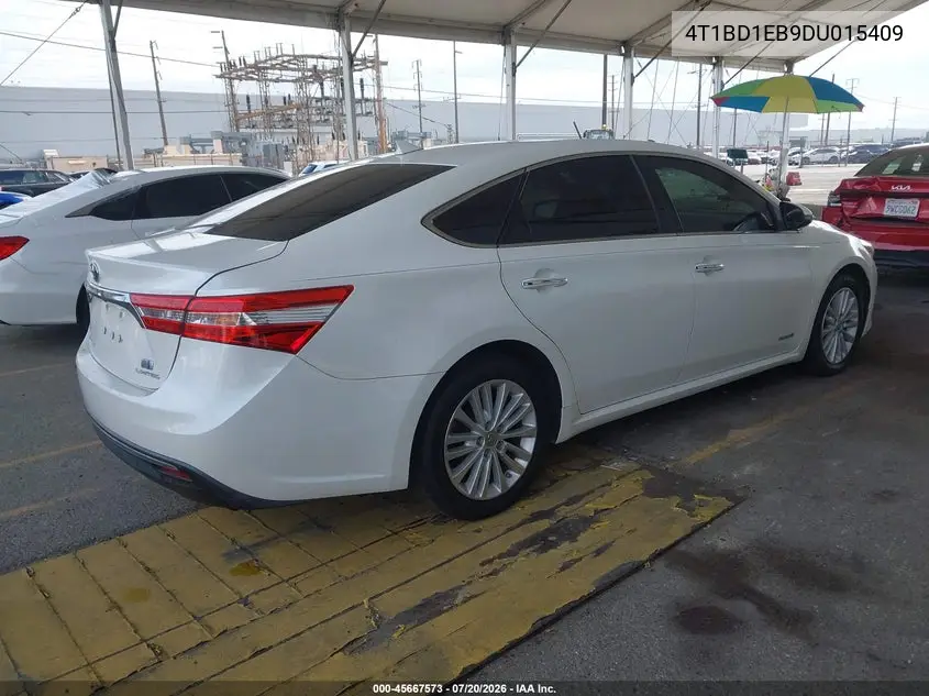 2013 Toyota Avalon Hybrid Limited VIN: 4T1BD1EB9DU015409 Lot: 45667573
