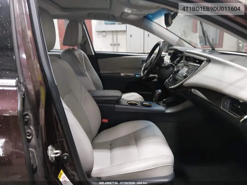2013 Toyota Avalon Hybrid Xle Premium VIN: 4T1BD1EB9DU011604 Lot: 45667746