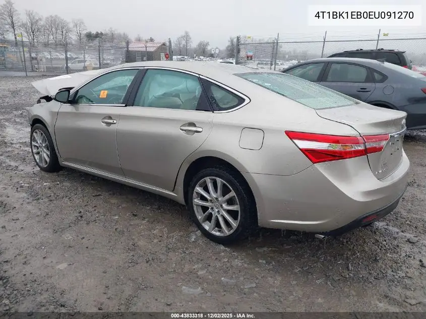 4T1BK1EB0EU091270 2014 Toyota Avalon Limited