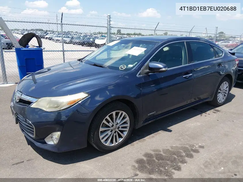 2014 Toyota Avalon Hybrid Limited VIN: 4T1BD1EB7EU020688 Lot: 45632220