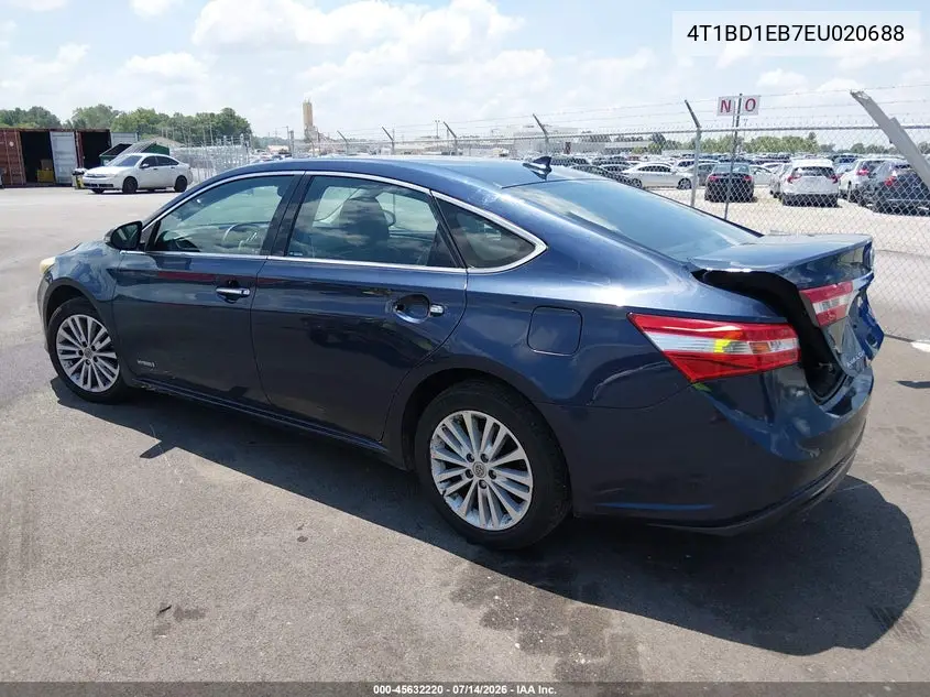 2014 Toyota Avalon Hybrid Limited VIN: 4T1BD1EB7EU020688 Lot: 45632220