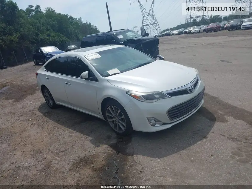 2014 Toyota Avalon Xle Touring VIN: 4T1BK1EB3EU119143 Lot: 45634109