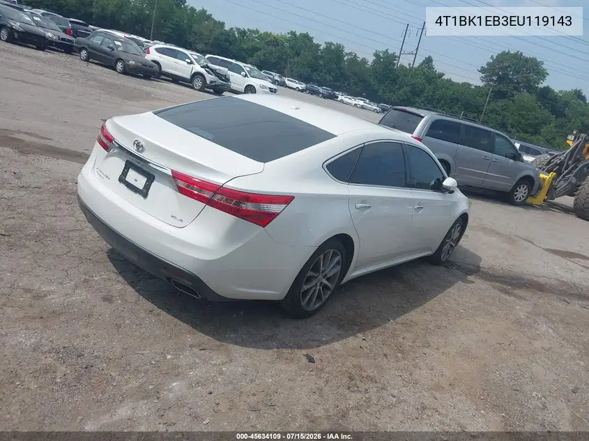 2014 Toyota Avalon Xle Touring VIN: 4T1BK1EB3EU119143 Lot: 45634109