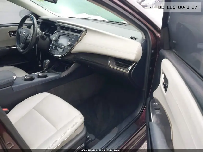 4T1BD1EB6FU043137 2015 Toyota Avalon Hybrid Xle Touring