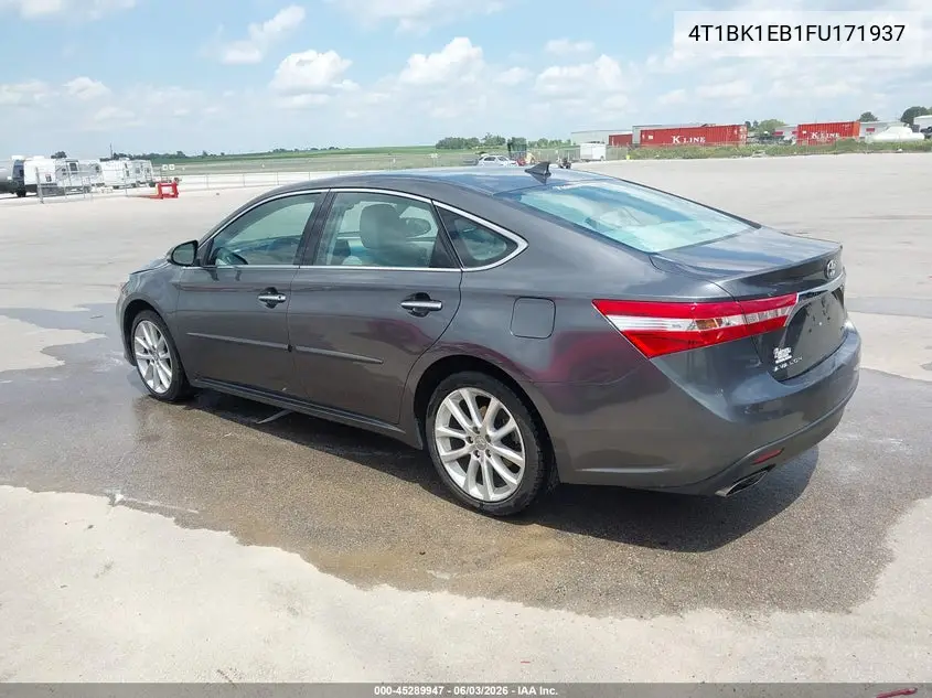 2015 Toyota Avalon Limited VIN: 4T1BK1EB1FU171937 Lot: 45289947