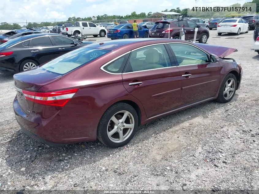 2015 Toyota Avalon Xle VIN: 4T1BK1EB7FU157914 Lot: 45564170