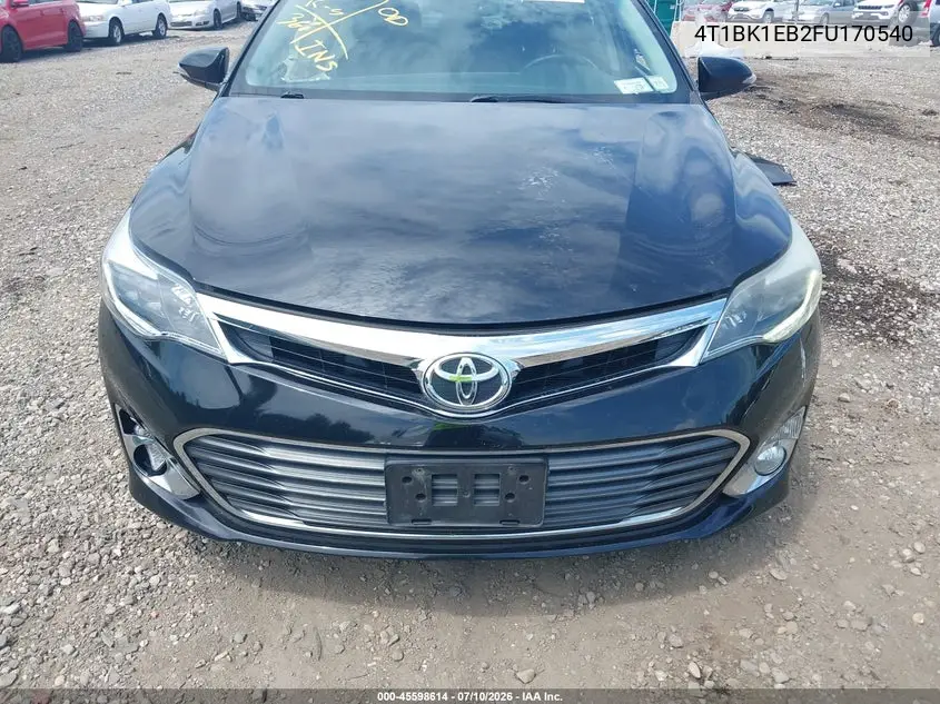 2015 Toyota Avalon Limited VIN: 4T1BK1EB2FU170540 Lot: 45598614