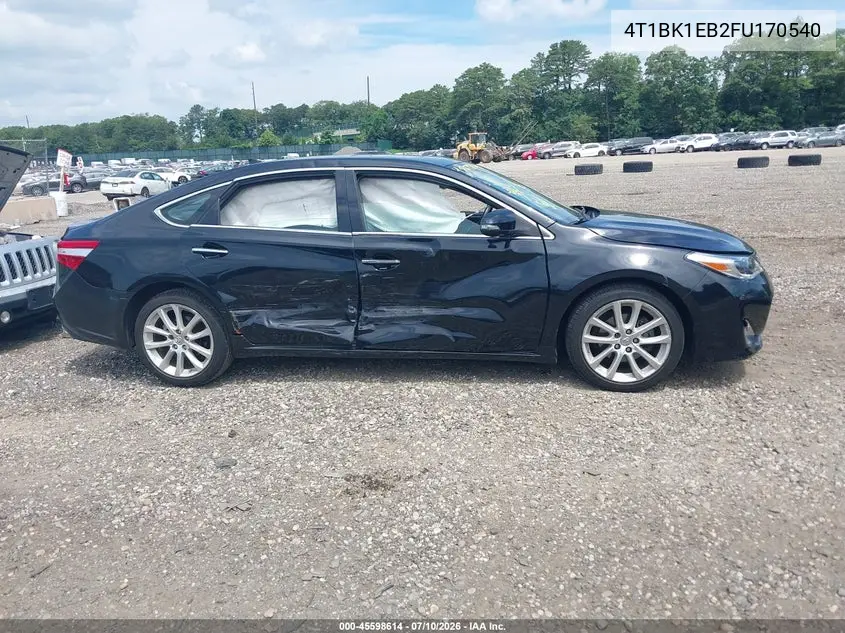 2015 Toyota Avalon Limited VIN: 4T1BK1EB2FU170540 Lot: 45598614
