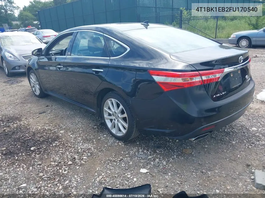 2015 Toyota Avalon Limited VIN: 4T1BK1EB2FU170540 Lot: 45598614