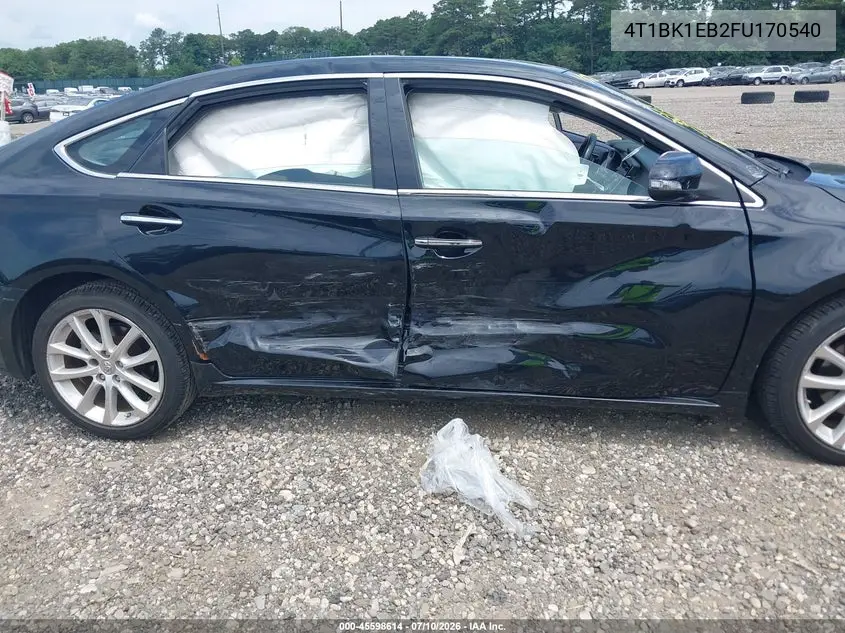 2015 Toyota Avalon Limited VIN: 4T1BK1EB2FU170540 Lot: 45598614
