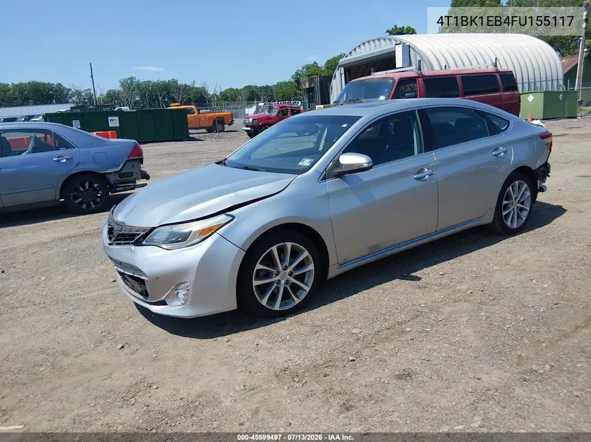 2015 Toyota Avalon Xle Touring VIN: 4T1BK1EB4FU155117 Lot: 45599497