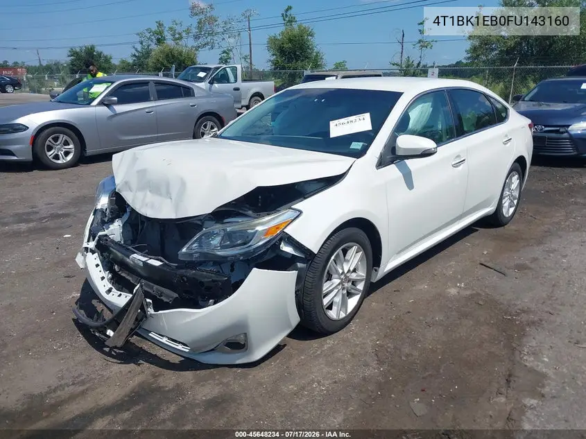 2015 Toyota Avalon Xle VIN: 4T1BK1EB0FU143160 Lot: 45648234
