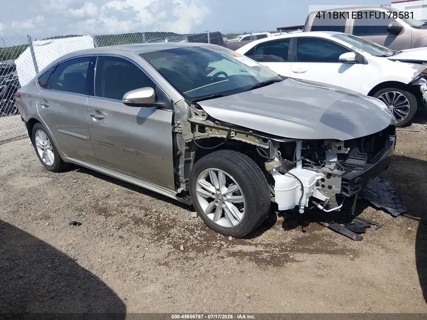 2015 Toyota Avalon Xle Premium VIN: 4T1BK1EB1FU178581 Lot: 45656767