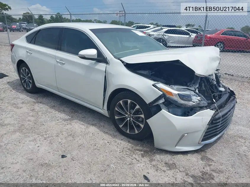 2016 Toyota Avalon Xle VIN: 4T1BK1EB5GU217044 Lot: 45224542