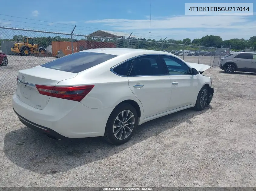 2016 Toyota Avalon Xle VIN: 4T1BK1EB5GU217044 Lot: 45224542