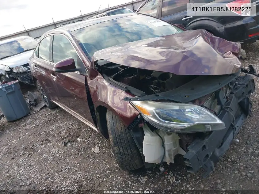 4T1BK1EB5JU282225 2018 Toyota Avalon
